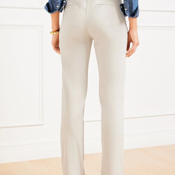 Talbots Straight-leg Chinos Full Length Pants: White 6P - NWT - Picture 2 of 4